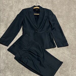 Kenneth Cole New York Women's Navy Pinstripe Blazer and Pants